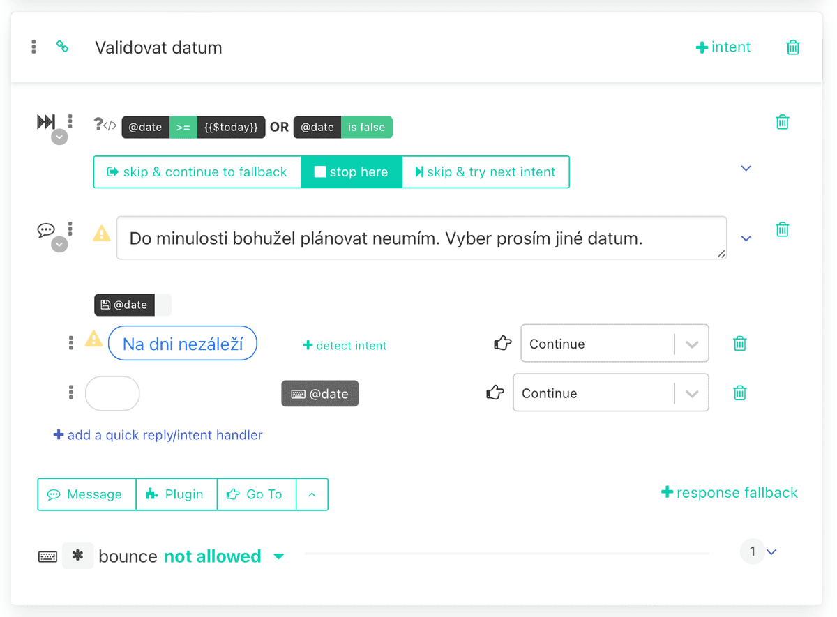 slot filling validation